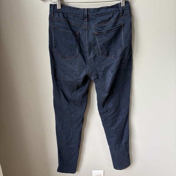 Kensie Jeans Size 8/29 Womens High Rise Dark Blue Jeggings Tapered Leg - Picture 3 of 7